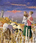 Sir William Orpen Harvest oil painting artist